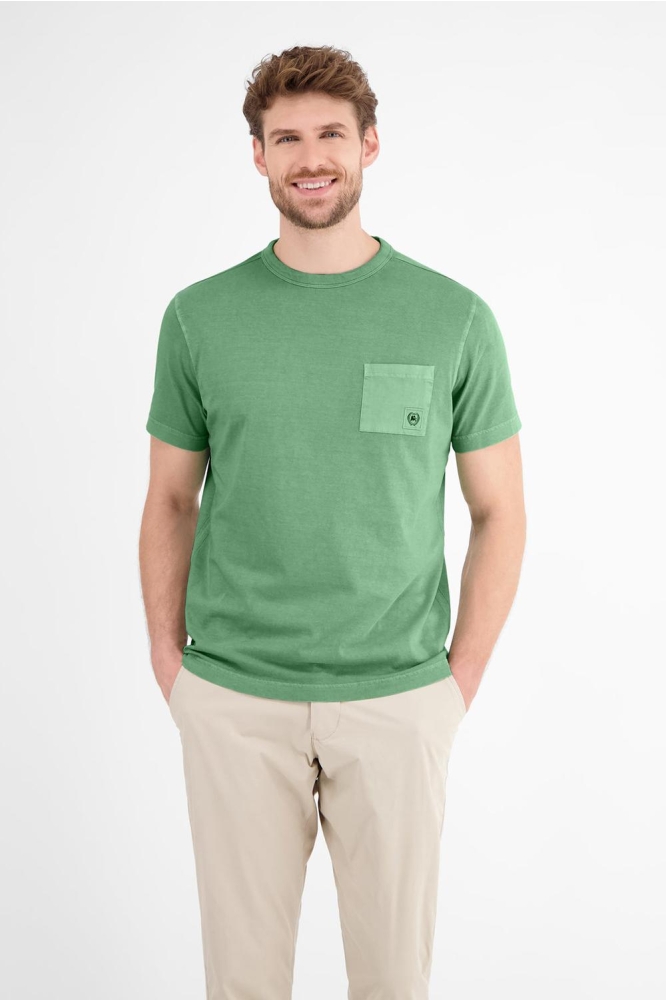 T SHIRT MET BORSTZAK 2543036 612 SAGE GREEN